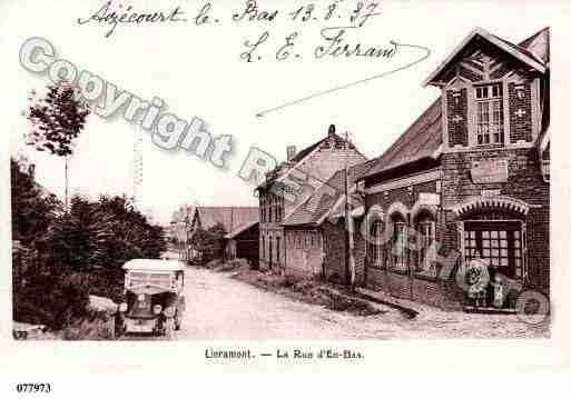 Ville de LIERAMONT, carte postale ancienne