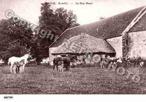 Ville de MAULE, carte postale ancienne