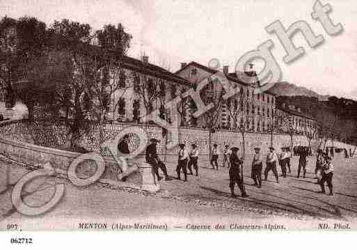 Ville de MENTON, carte postale ancienne