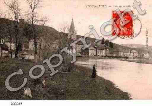 Ville de MONTBENOIT, carte postale ancienne