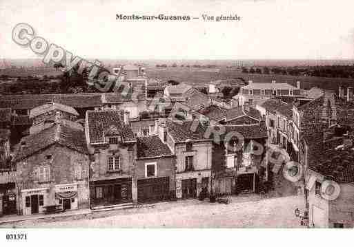 Ville de MONTSSURGUESNES, carte postale ancienne