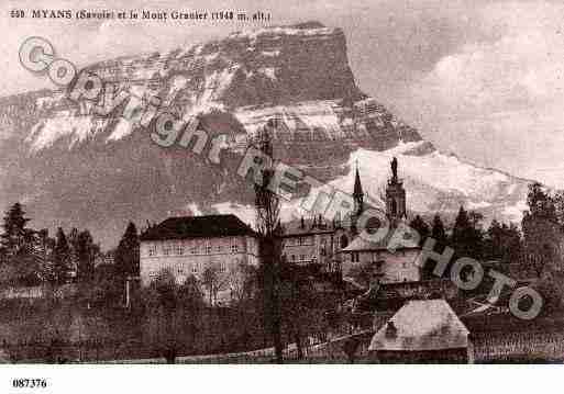 Ville de MYANS, carte postale ancienne