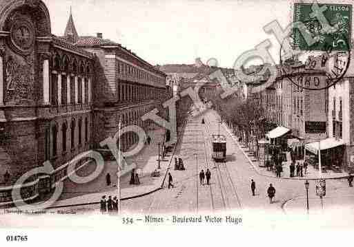 Ville de NIMES, carte postale ancienne