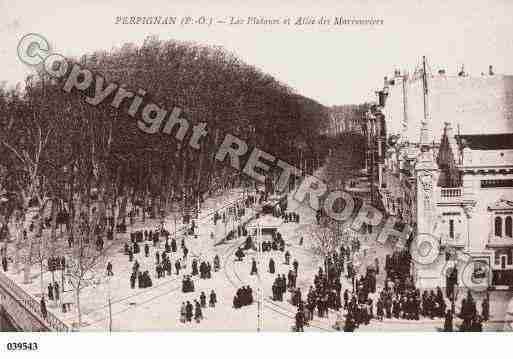 Ville de PERPIGNAN, carte postale ancienne