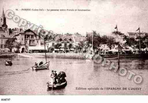 Ville de PORNIC, carte postale ancienne