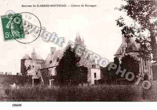 Ville de SAINTAMANDMONTROND, carte postale ancienne