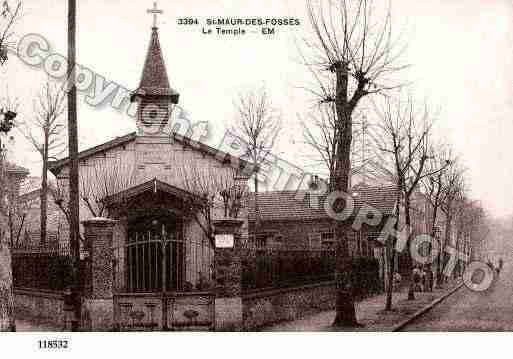 Ville de SAINTMAURDESFOSSES, carte postale ancienne