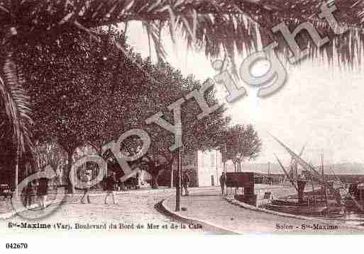 Ville de SAINTEMAXIME, carte postale ancienne