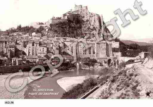 Ville de SISTERON, carte postale ancienne