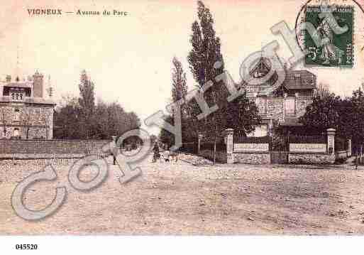 Ville de VIGNEUXSURSEINE, carte postale ancienne