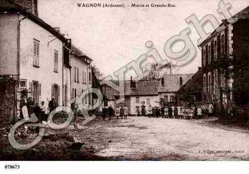 Ville de WAGNON, carte postale ancienne