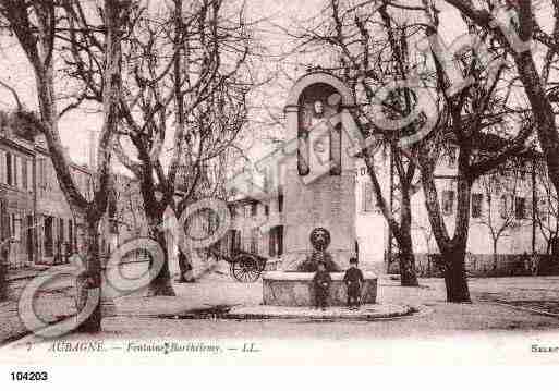 Ville de AUBAGNE, carte postale ancienne