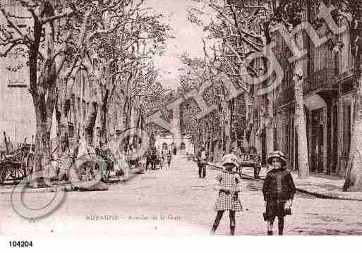 Ville de AUBAGNE, carte postale ancienne