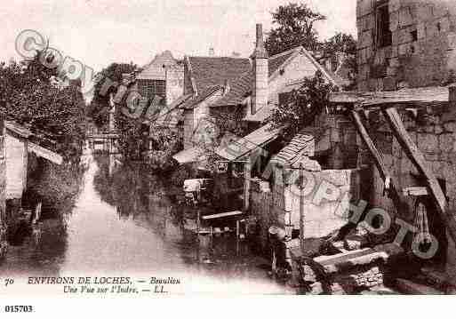 Ville de BEAULIEULESLOCHES, carte postale ancienne