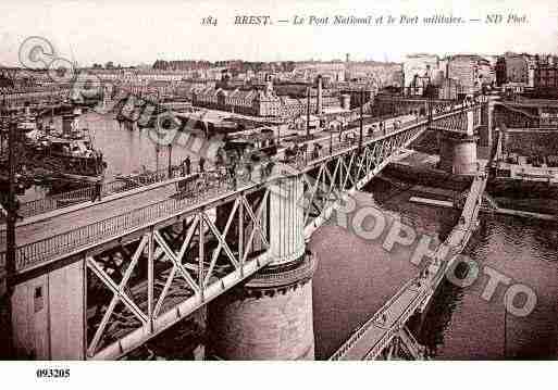 Ville de BREST, carte postale ancienne