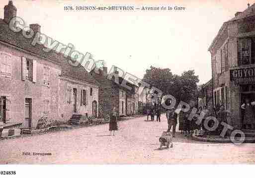 Ville de BRINONSURBEUVRON, carte postale ancienne