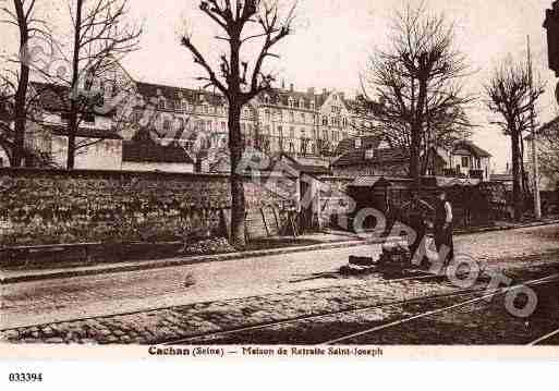 Ville de CACHAN, carte postale ancienne