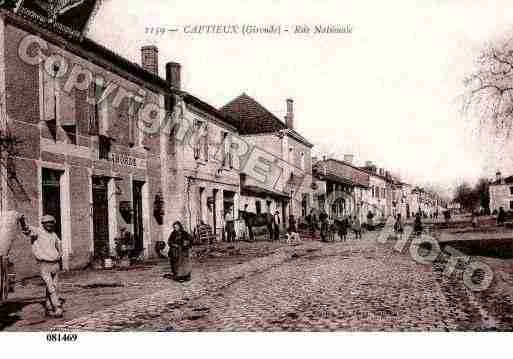 Ville de CAPTIEUX, carte postale ancienne