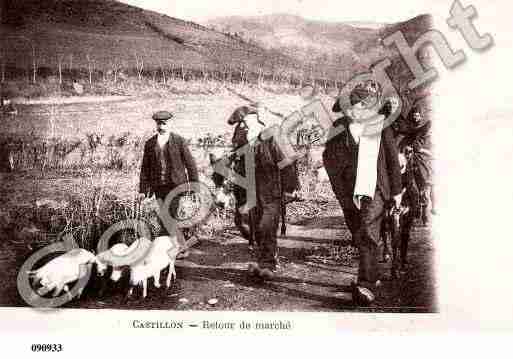 Ville de CASTILLONENCOUSERANS, carte postale ancienne