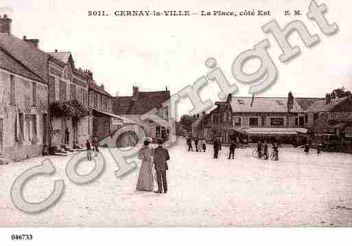 Ville de CERNAYLAVILLE, carte postale ancienne