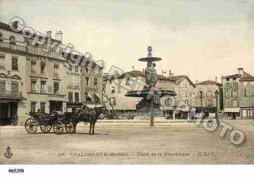 Ville de CHALONSSURMARNE, carte postale ancienne