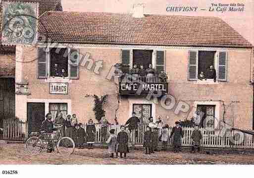 Ville de CHEVIGNY, carte postale ancienne