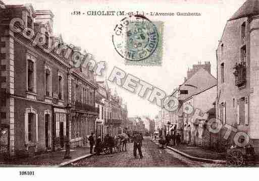 Ville de CHOLET, carte postale ancienne