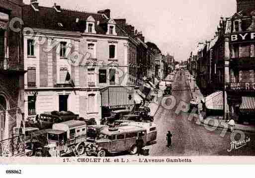 Ville de CHOLET, carte postale ancienne