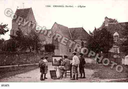 Ville de DANGEUL, carte postale ancienne