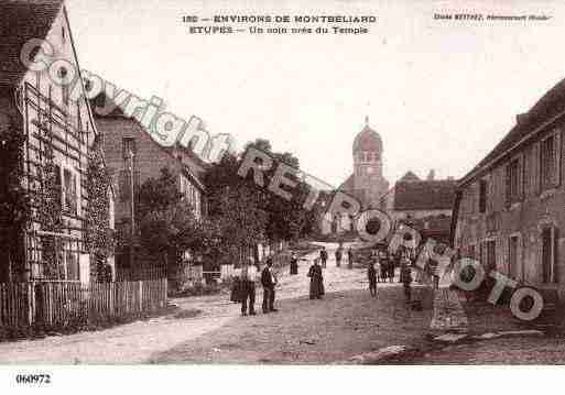 Ville de ETUPES, carte postale ancienne