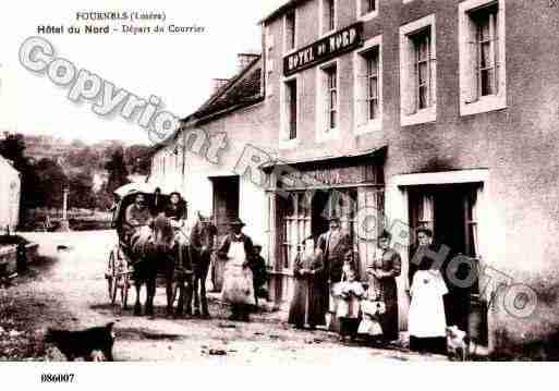 Ville de FOURNELS, carte postale ancienne