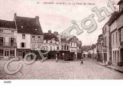 Ville de HOUDAN, carte postale ancienne