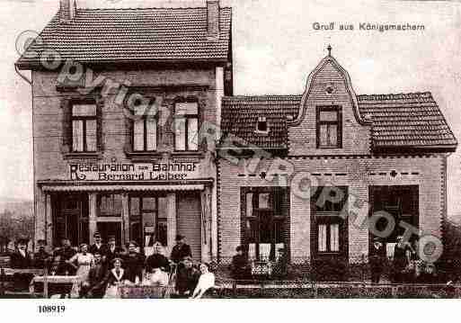 Ville de KOENIGSMACKER, carte postale ancienne