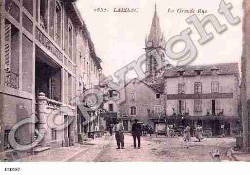 Ville de LAISSAC, carte postale ancienne