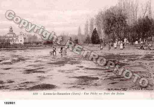 Ville de LONSLESAUNIER, carte postale ancienne