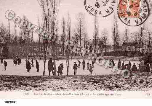 Ville de LONSLESAUNIER, carte postale ancienne