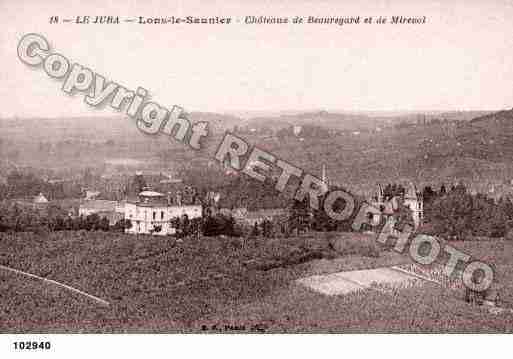 Ville de LONSLESAUNIER, carte postale ancienne