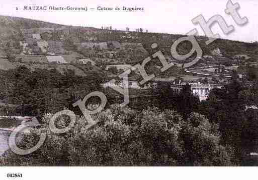 Ville de MAUZAC, carte postale ancienne