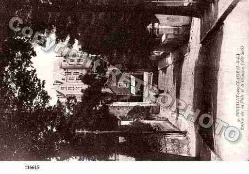 Ville de PREUILLYSURCLAISE, carte postale ancienne