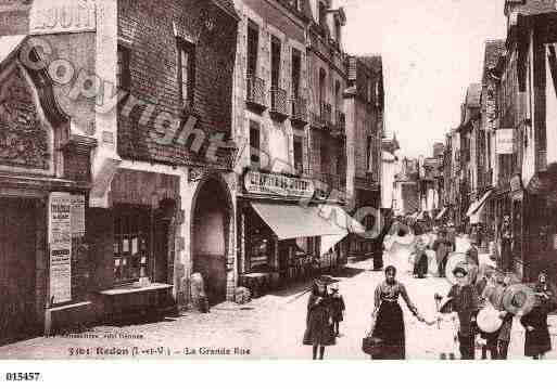 Ville de REDON, carte postale ancienne