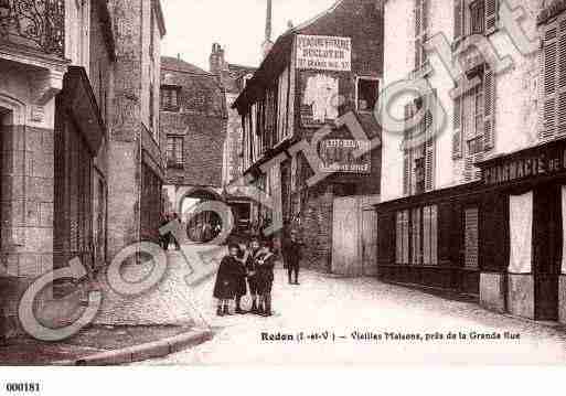 Ville de REDON, carte postale ancienne