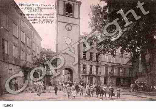 Ville de RIVESALTES, carte postale ancienne