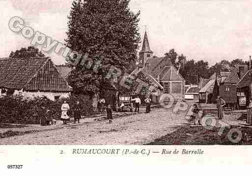 Ville de RUMAUCOURT, carte postale ancienne