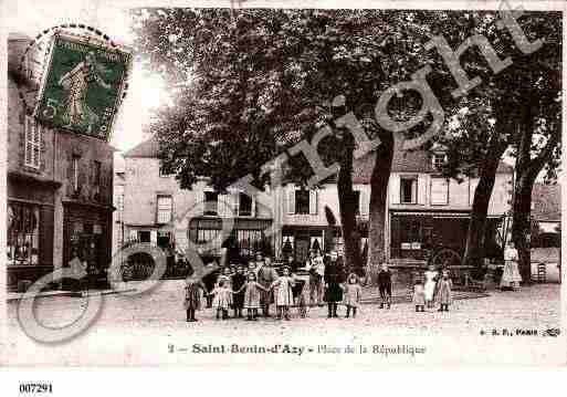 Ville de SAINTBENIND'AZY, carte postale ancienne