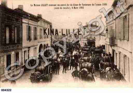 Ville de SAUTERNES, carte postale ancienne