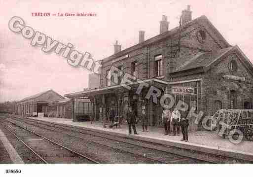 Ville de TRELON, carte postale ancienne