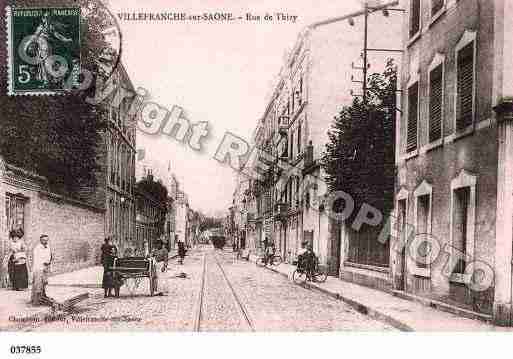 Ville de VILLEFRANCHESURSAONE, carte postale ancienne