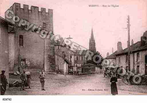 Ville de WOIPPY, carte postale ancienne