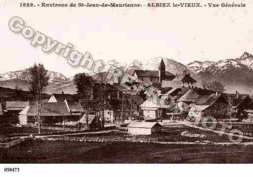 Ville de ALBIEZMONTROND, carte postale ancienne