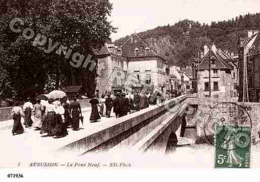 Ville de AUBUSSON, carte postale ancienne